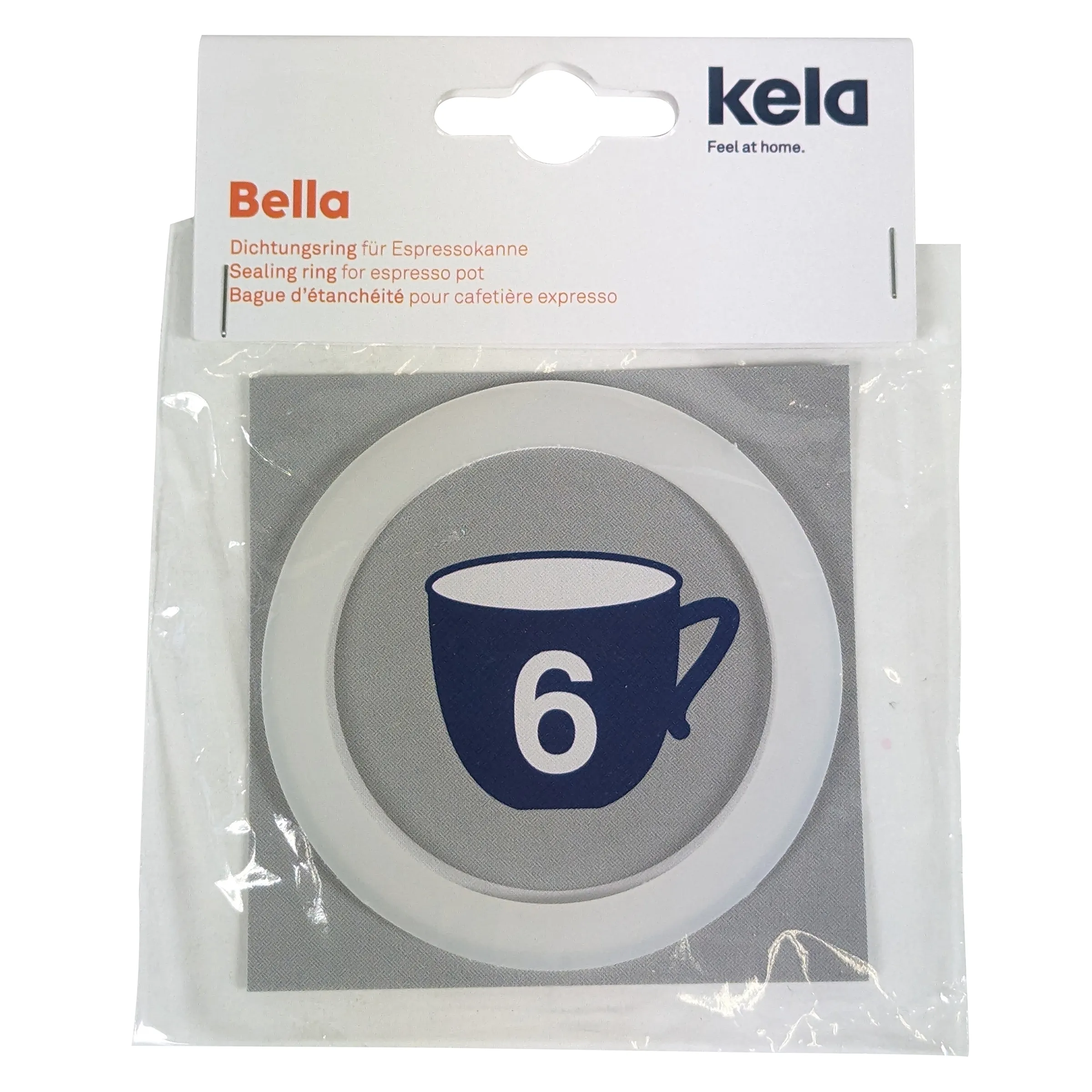 Bella Dichtungsring Espressokanne Größe 6 - Kela Kela Bella Dichtungsring für Espressokanne Nummer 6 in Originalverpackung