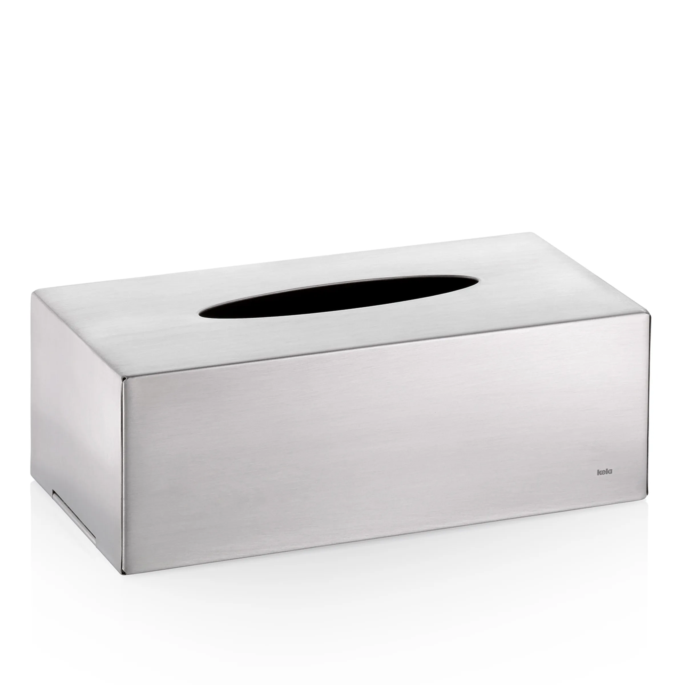 Taschentuchbox Weiß - Moderne Edelstahl Tissue Box Weiße rechteckige Taschentuchbox aus Metall mit ovalem Schlitz auf der Oberseite