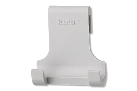 kela Wandhalterung weiß - Wandhaken Halterung für Badezimmer Küche Weiße Wandhalterung von kela mit geschwungener Form und zwei Haken zur Aufbewahrung