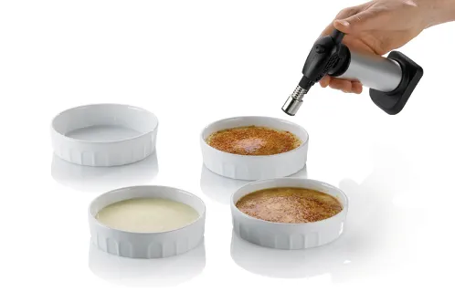 Küchenspray Set - Molecular Cuisine Ausrüstung Küchenset mit vier weißen Schüsseln und Küchenspray-Applikator zum Verfeinern von Speisen