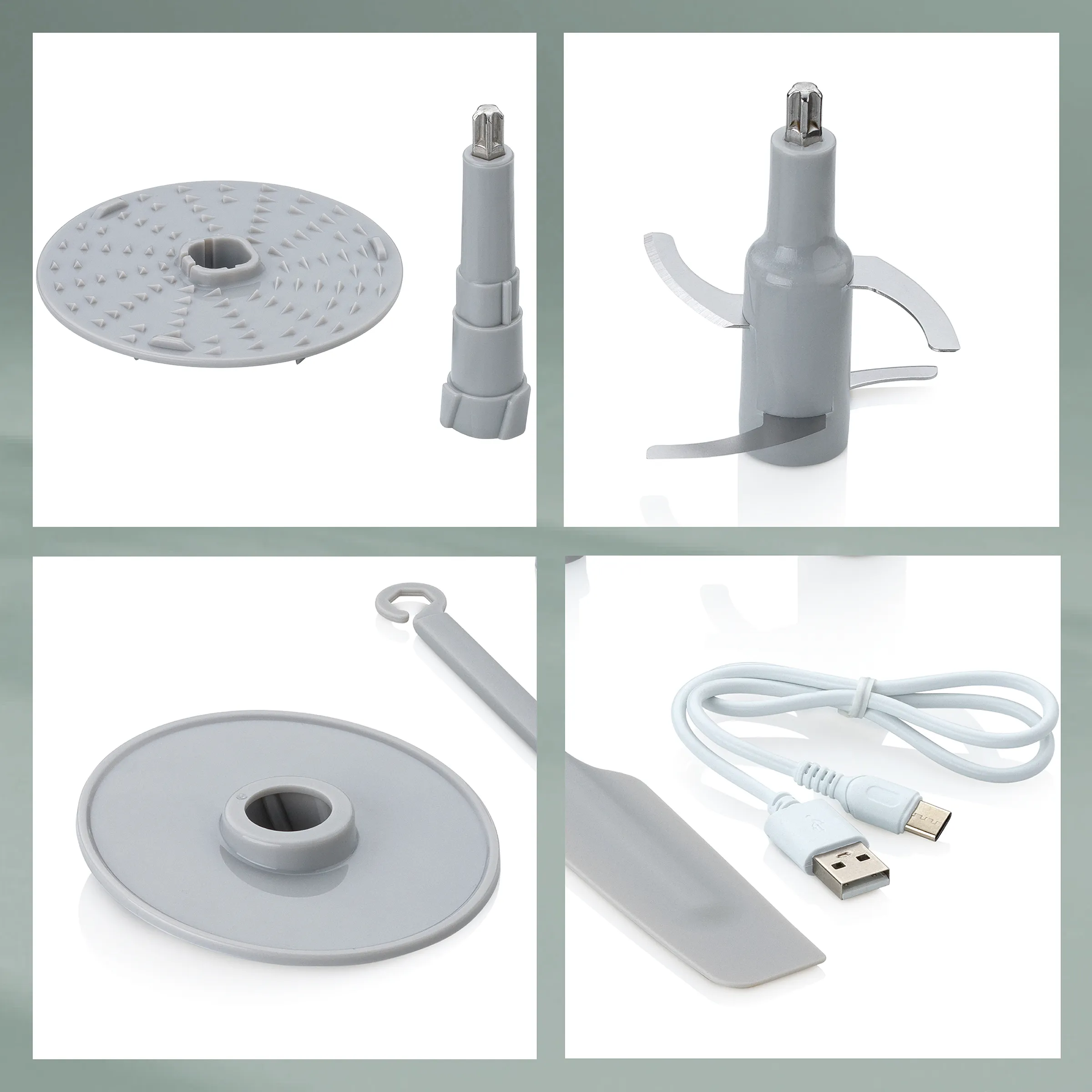 Duschkopf Set mit Halterung und Zubehör Set mit Duschkopf, Halterung, Schlauch und USB-Kabel für Badezimmer-Installation
