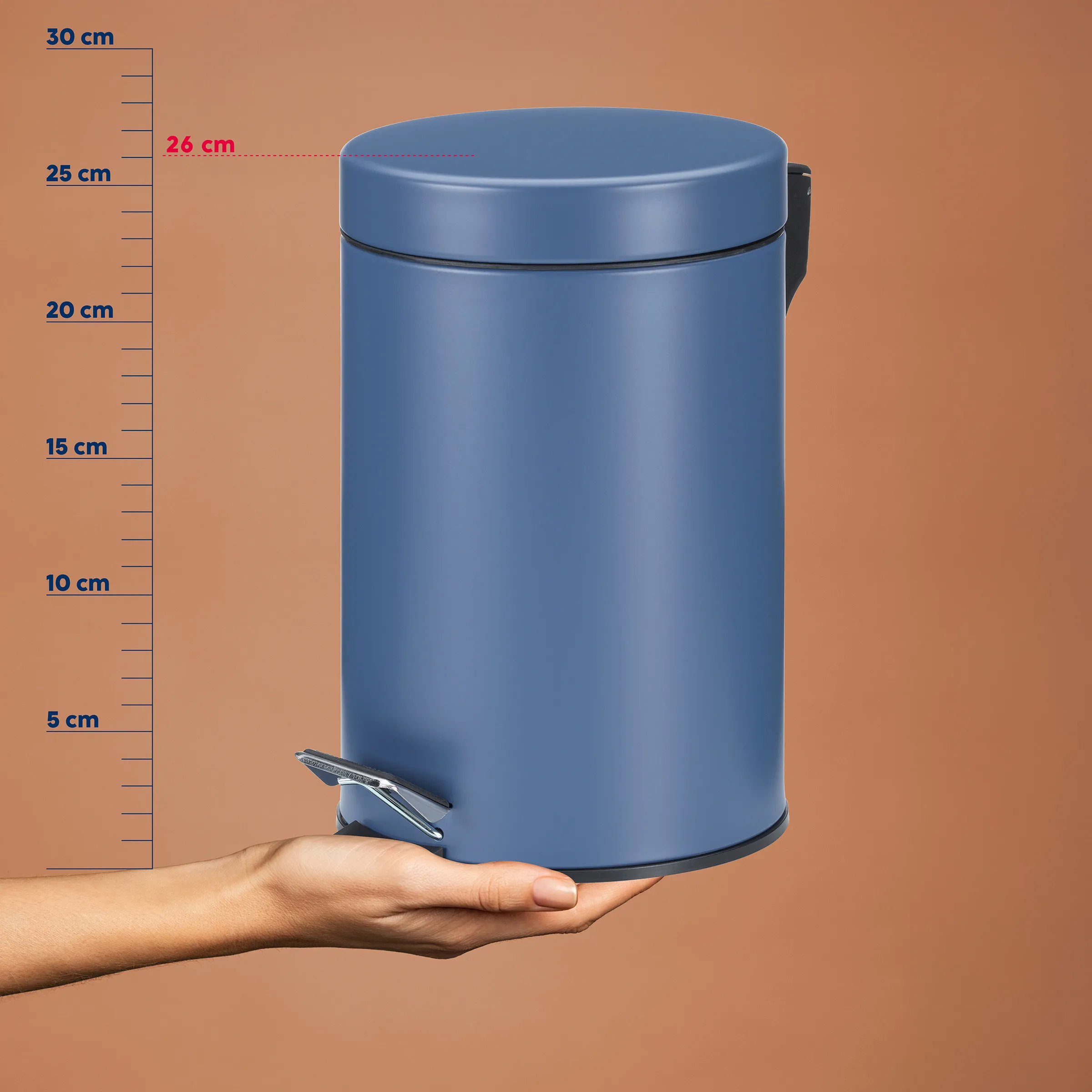 Dust bin Monaco mauve blue Dust bin Monaco mauve blue
