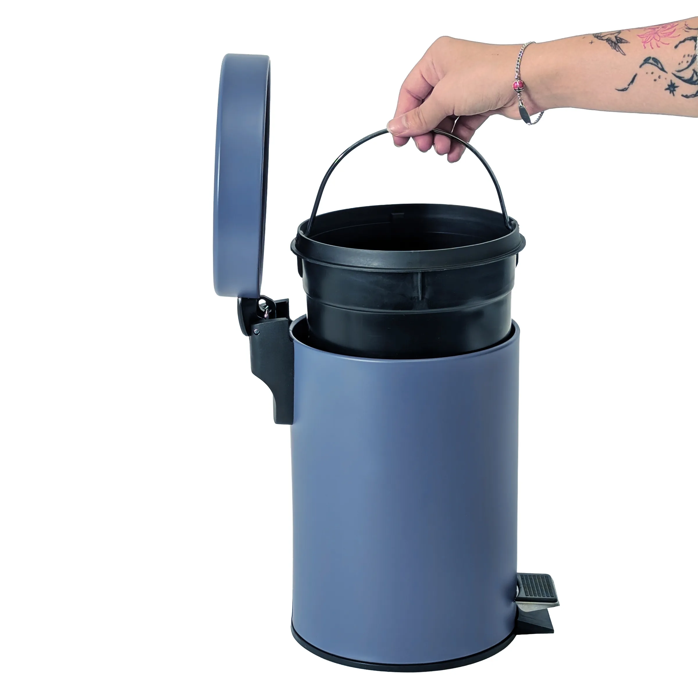 Dust bin Monaco mauve blue Dust bin Monaco mauve blue