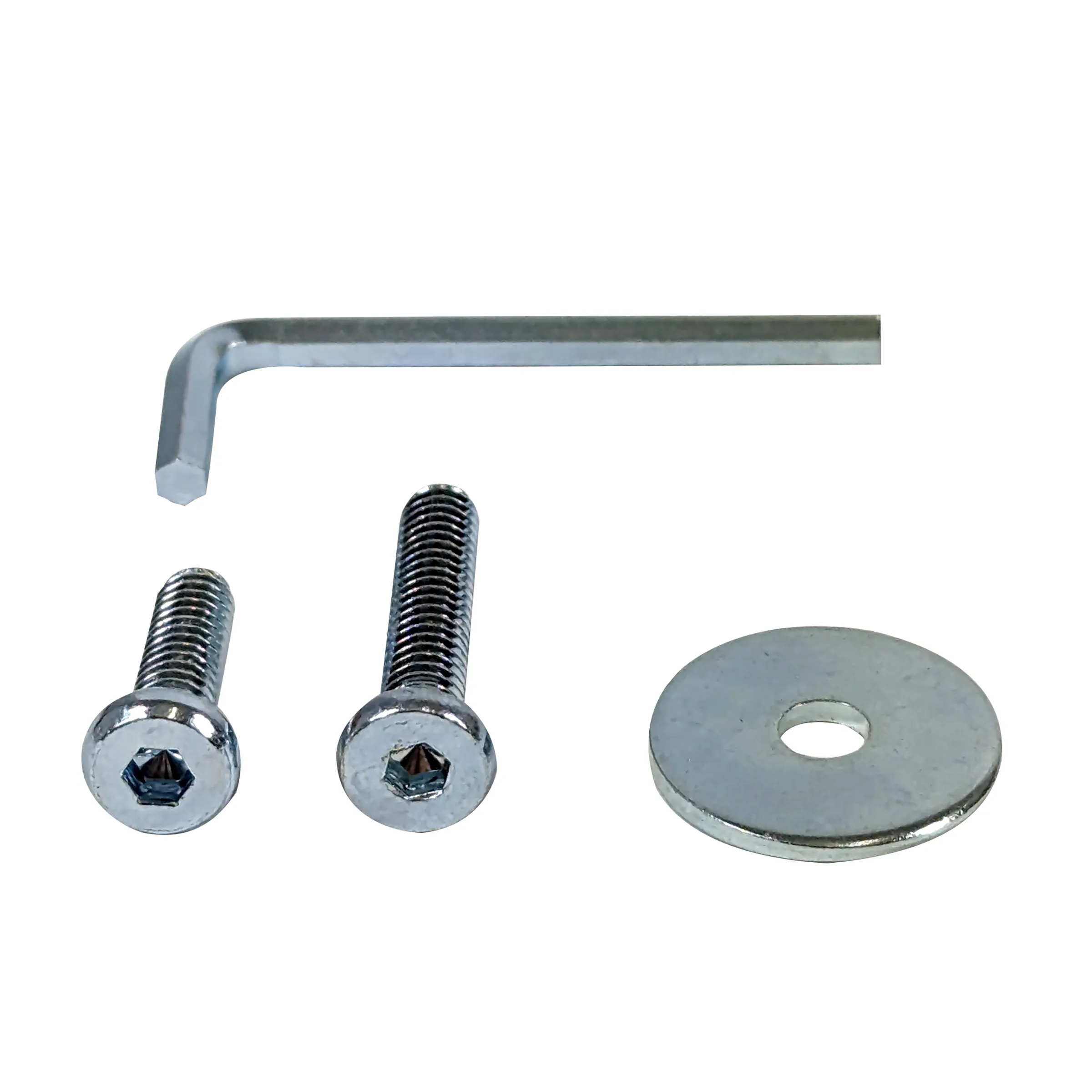 Innensechskant-Schrauben Set mit Zubehör Montage-Set mit Innensechskant-Schrauben, Unterlegscheibe und Innensechskant-Schlüssel aus Metall