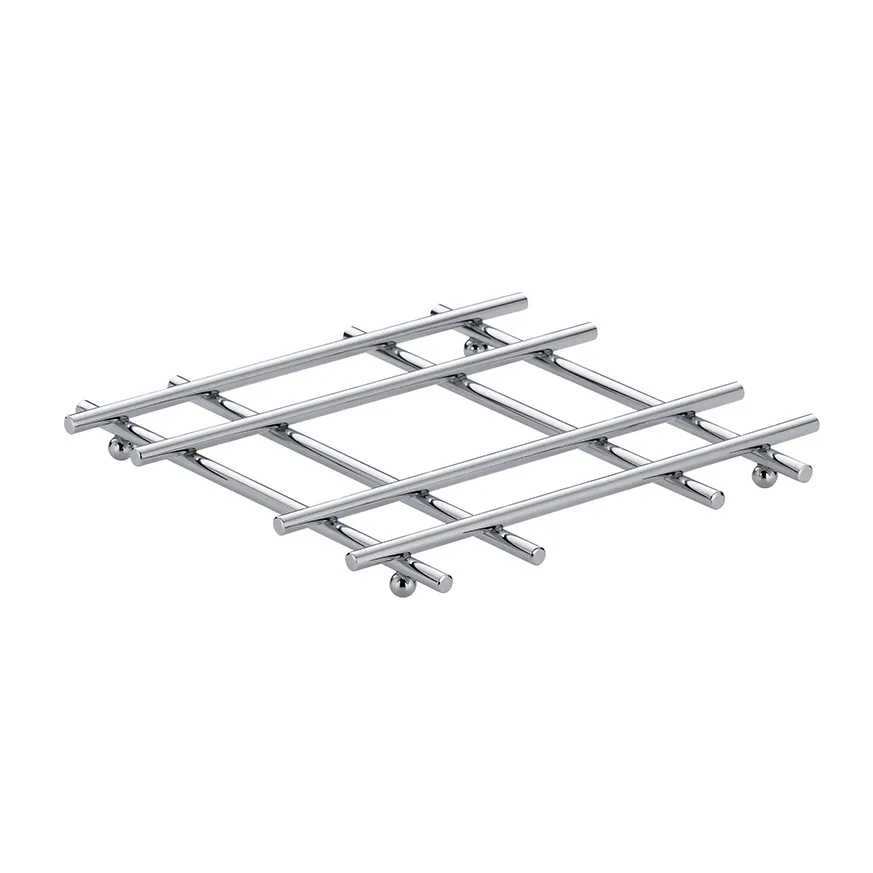 Leitergerüst System - Metallkonstruktion Metallgerüst aus horizontalen und vertikalen Rohren mit Verbindungselementen und Kugeln an den Enden.