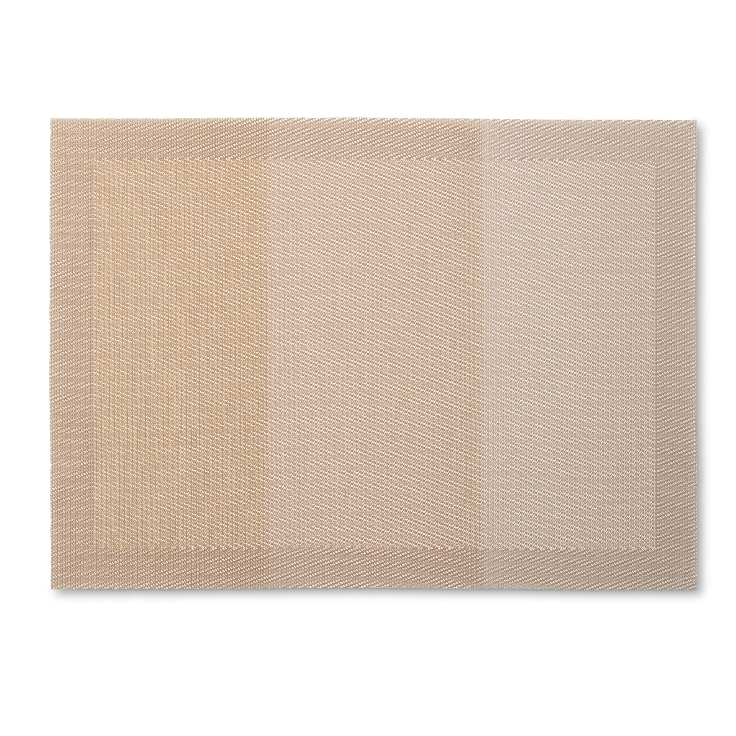 Baumwoll-Tischset beige strukturiert Beige Tischset aus Baumwolle mit strukturiertem Webmuster und erhabener Oberflächenstruktur