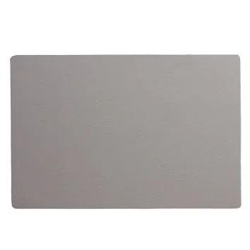 Graue Mousepad mit abgerundeten Ecken auf weißem Hintergrund, minimalistisches Design