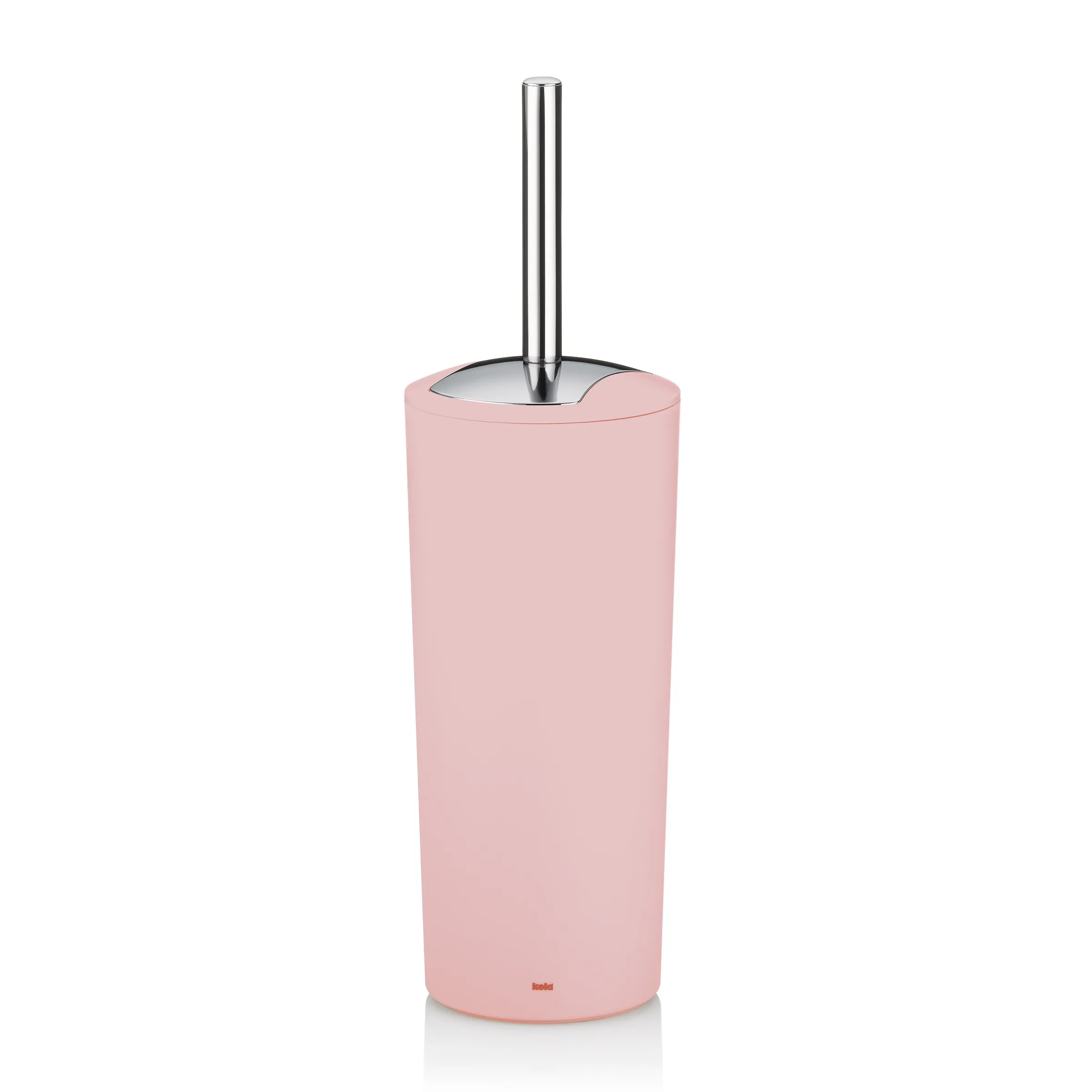 Rosa Toilettenbürste mit Edelstahlgriff - Badezimmeraccessoire Rosa Toilettenbürste mit schlankem Edelstahlgriff und praktischer Aufbewahrung für das Badezimmer