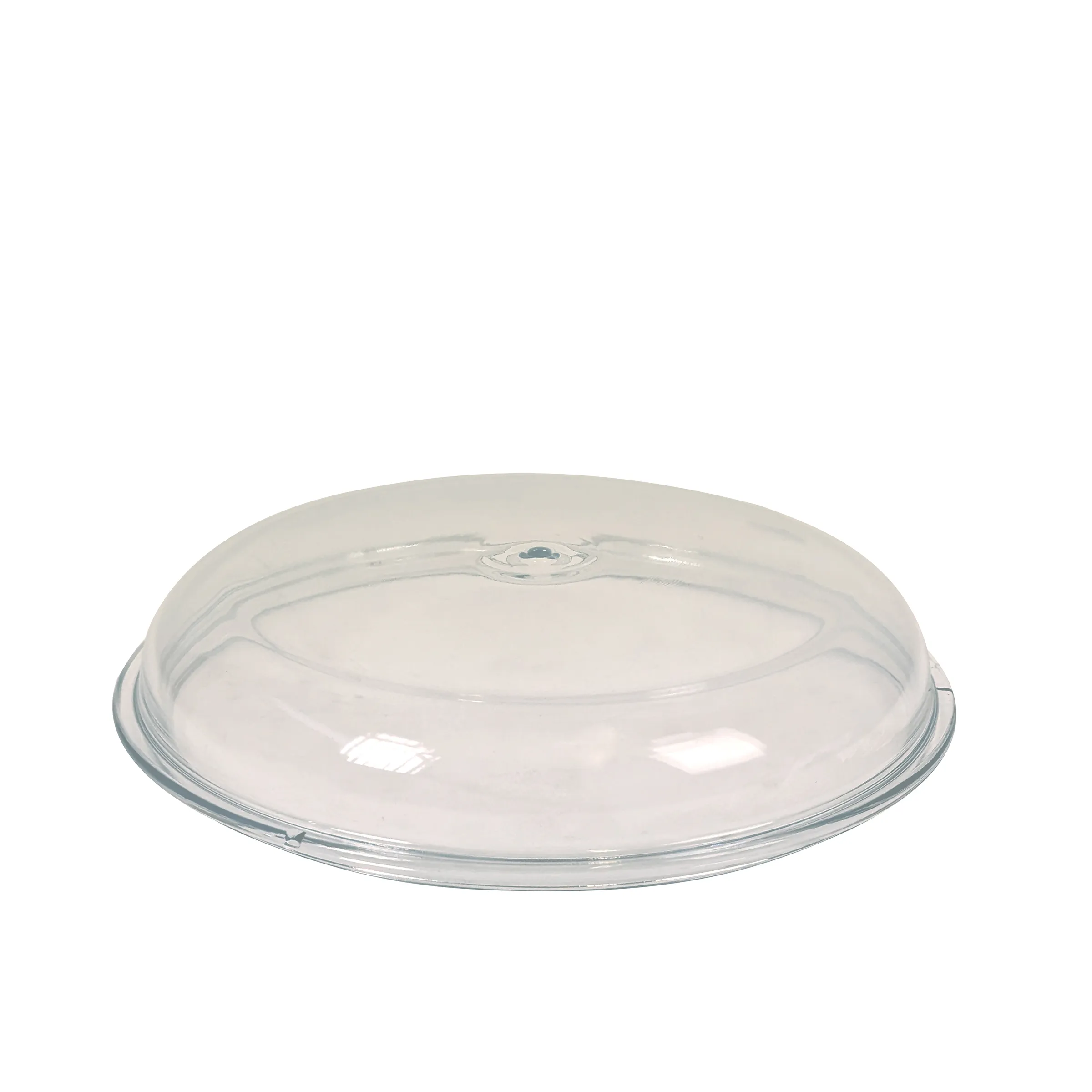 Transparente Speisehaube Kunststoff oval Transparente Kunststoff-Deckelhaube für Speisen und Getränke, oval geformt mit Griffpunkt oben