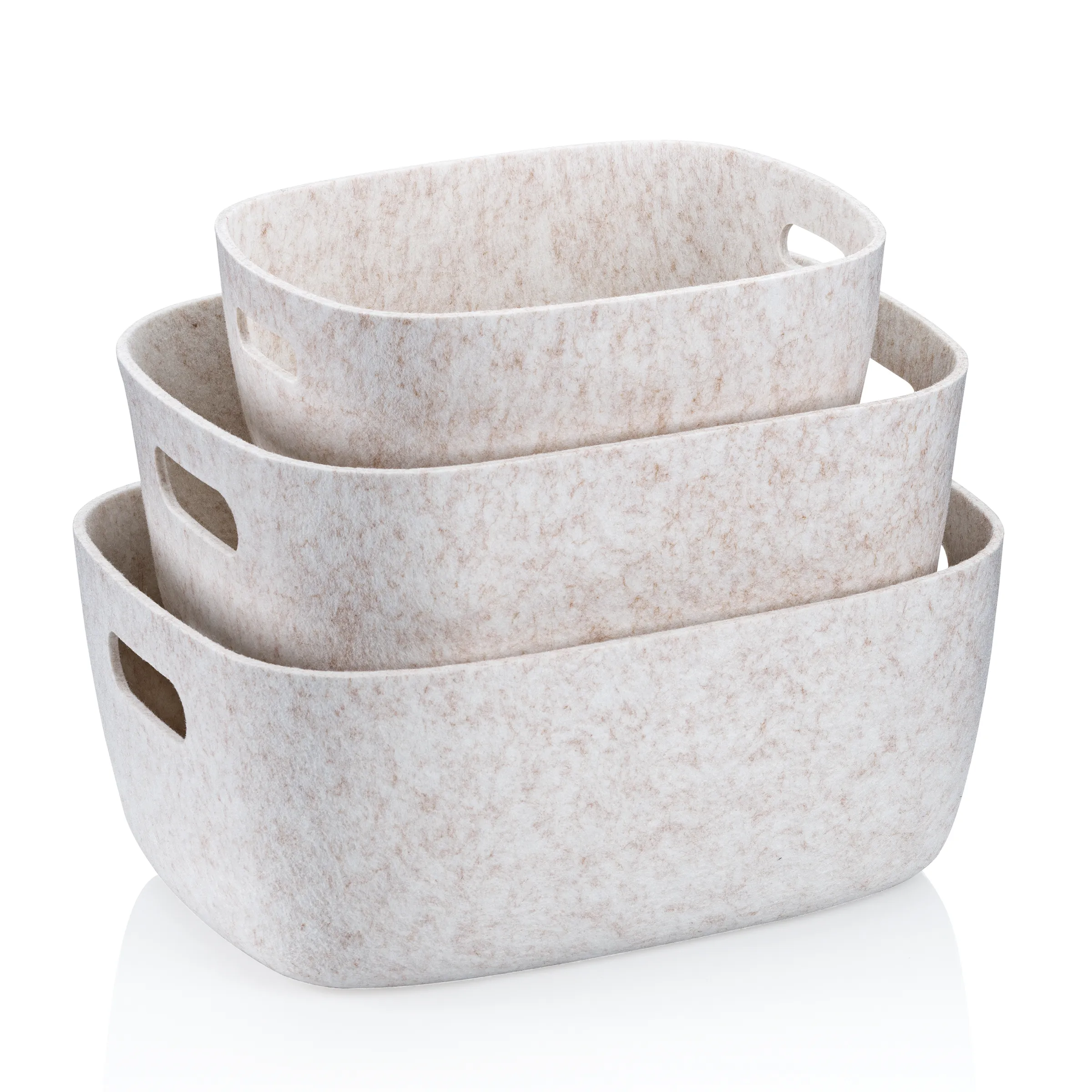 Kira Basket Set White-Beige Kira Basket Set White-Beige