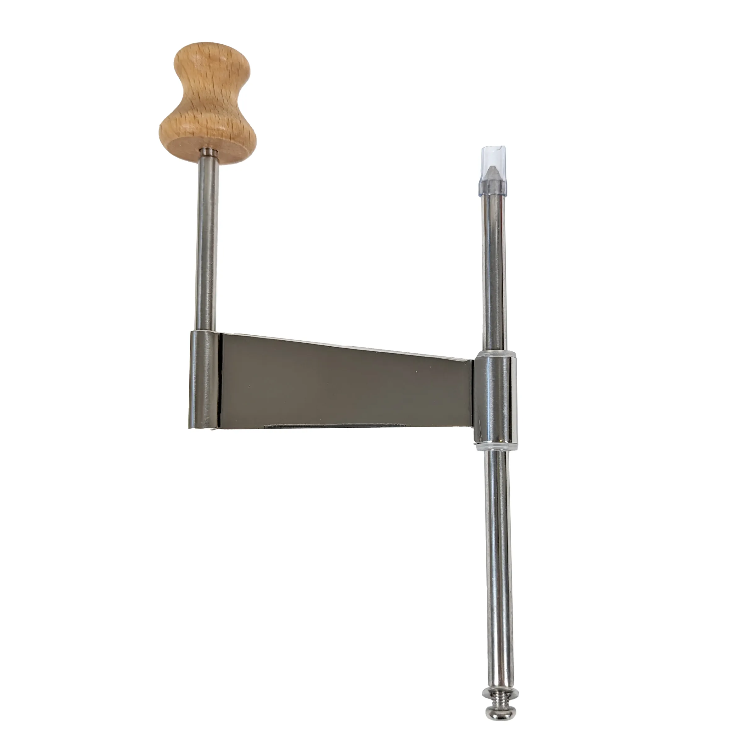 Stahlschraube Holzgriff Spindelschraube Stahlschraube mit Holzgriff und Stahlspindel, Befestigungswerkzeug mit Druckplatte