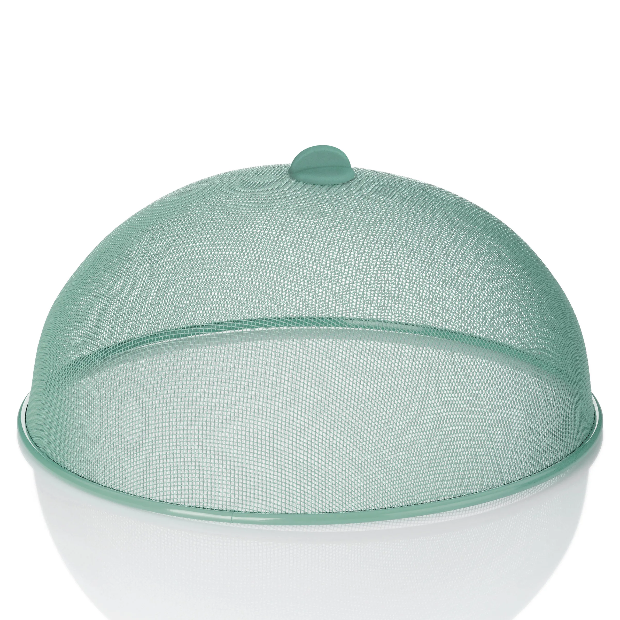 Netz Schutzhaube grün Lebensmittelabdeckung Grüne Schutzhaube aus Netzstoff mit Knopf oben und breitem Rand für Lebensmittel