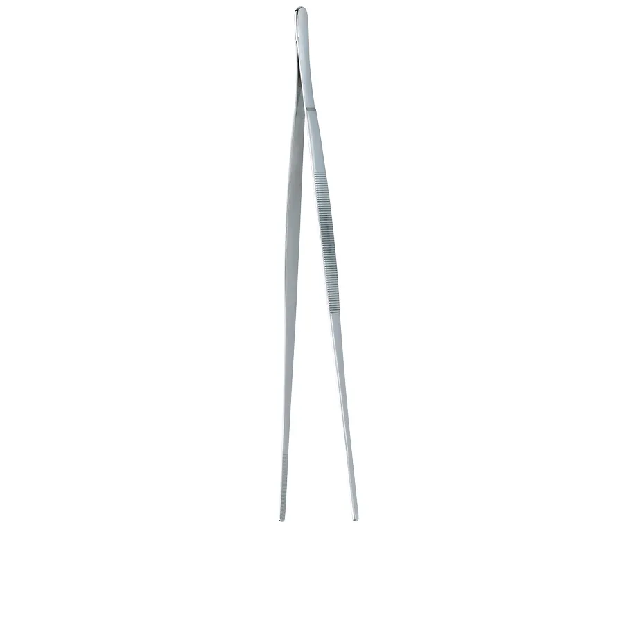 Chirurgische Pinzette Edelstahl Instrument Lange chirurgische Pinzette aus Edelstahl mit feinen spitzen Backen und gerilltem Griff