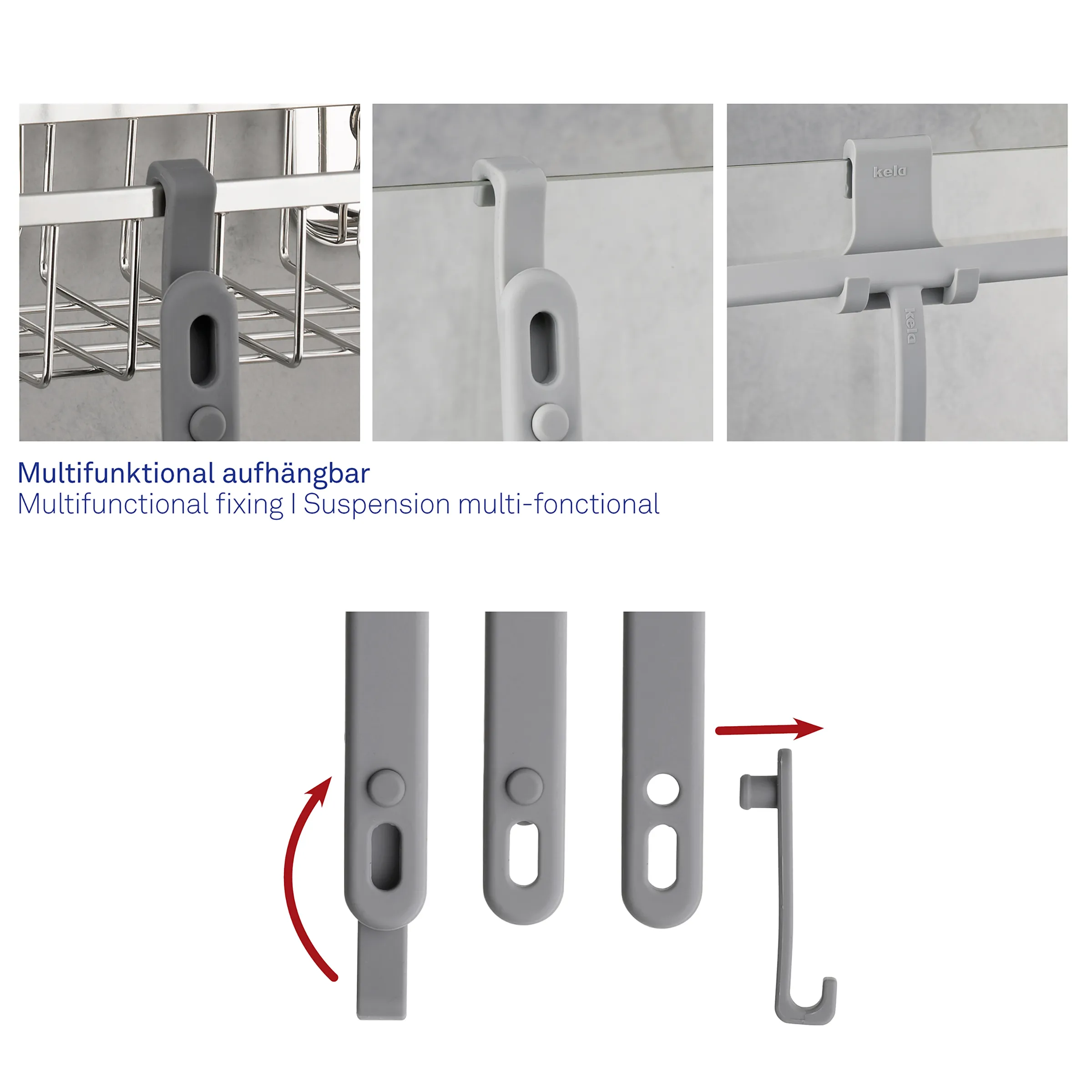 Multifunktionaler Aufhängbar - Flexible Befestigung für verschiedene Anwendungen Multifunktionaler Aufhängbar mit verschiedenen Befestigungsmöglichkeiten und austauschbaren Halterungen für flexible Montage.