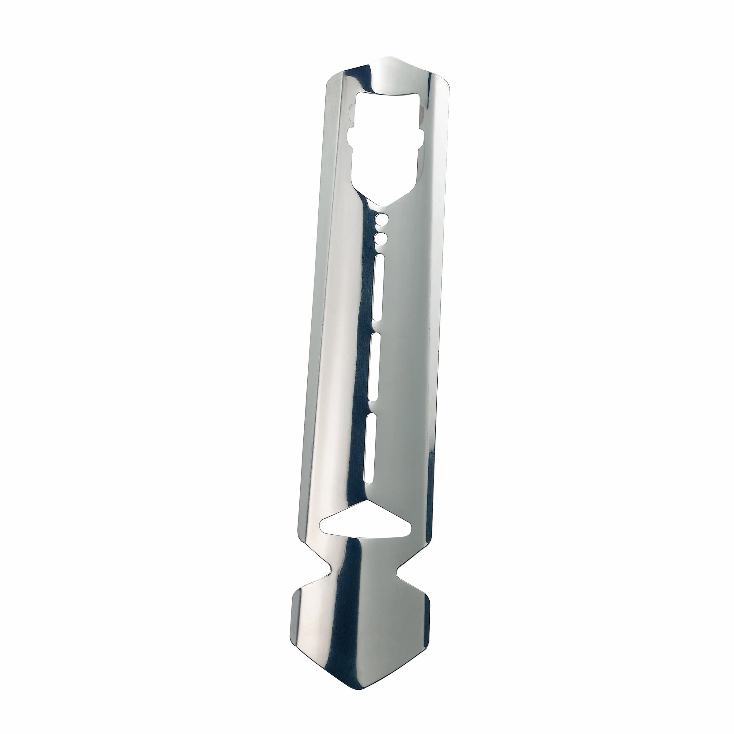 Montagerahmen Installationswerkzeug Metall Silbernes Montagewerkzeug mit vertikalem Design, Schlitzöffnungen und breiter Basis