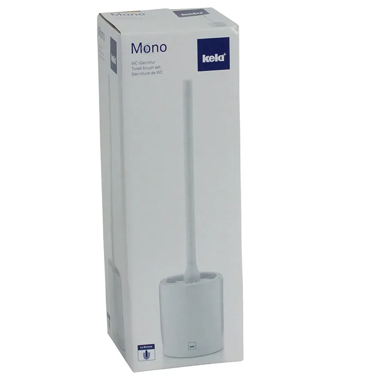 Kela Mono WC-Garnitur Weiß - Toilettenbürste Set mit Halter Kela Mono WC-Garnitur in Weiß mit Toilettenbürste und Halter in Originalverpackung