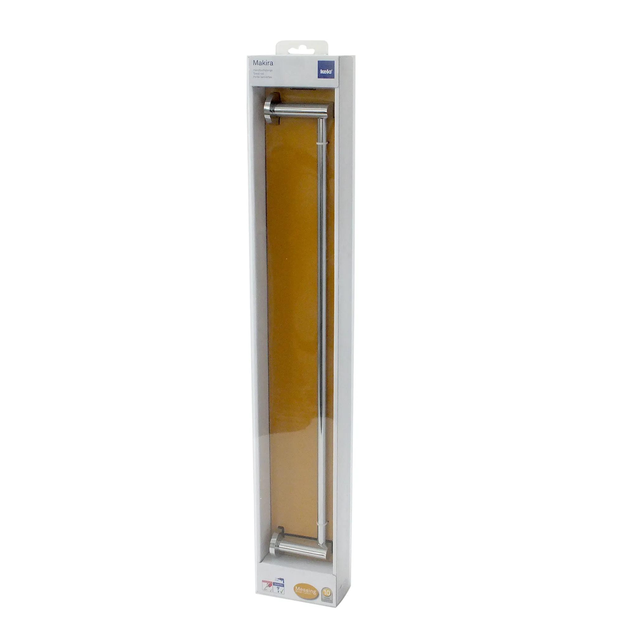 Store Enrouleur Kela Makira Jaune Miel - Cassette Aluminium Protection Store enrouleur Kela Makira jaune miel avec cassette en aluminium dans emballage