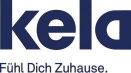 Kela Logo mit Claim 'Fühl Dich Zuhause' - Möbelmarke