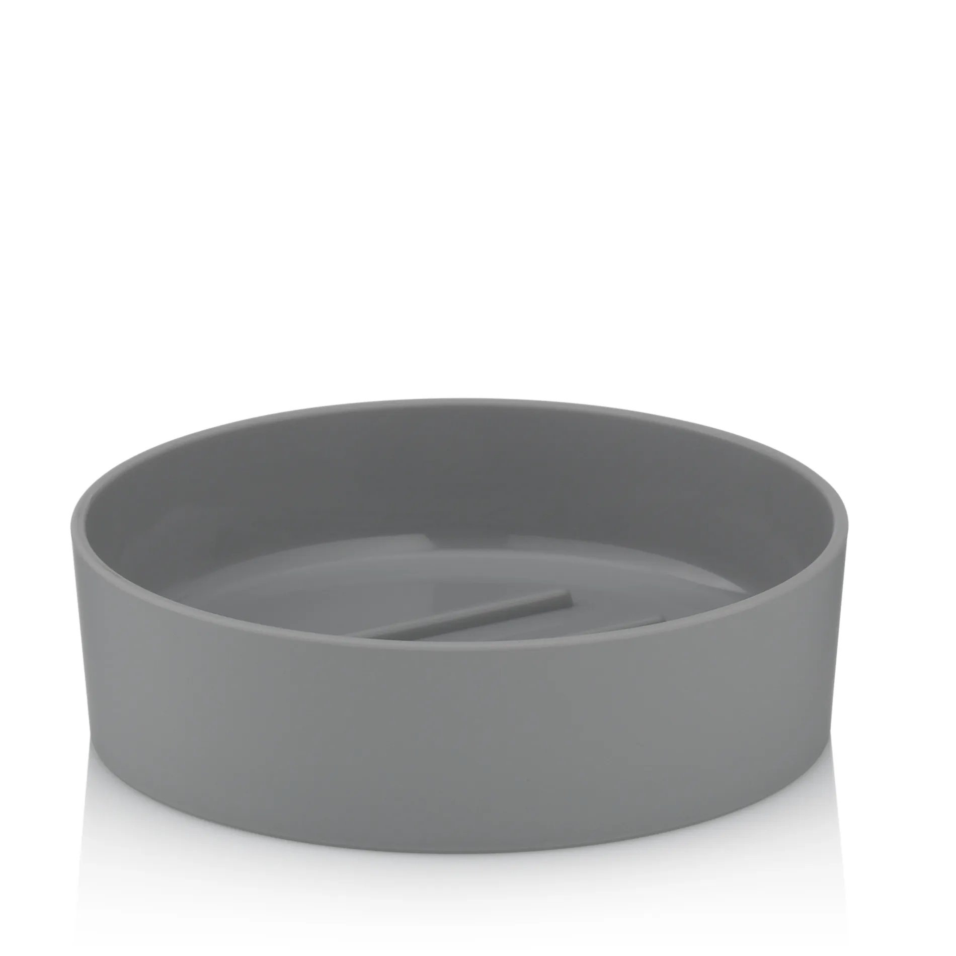 Graue Schüssel mit Deckel - moderne Servierschüssel Graue runde Keramikschüssel mit Deckel und Servierlöffel, modernes Tableware-Design