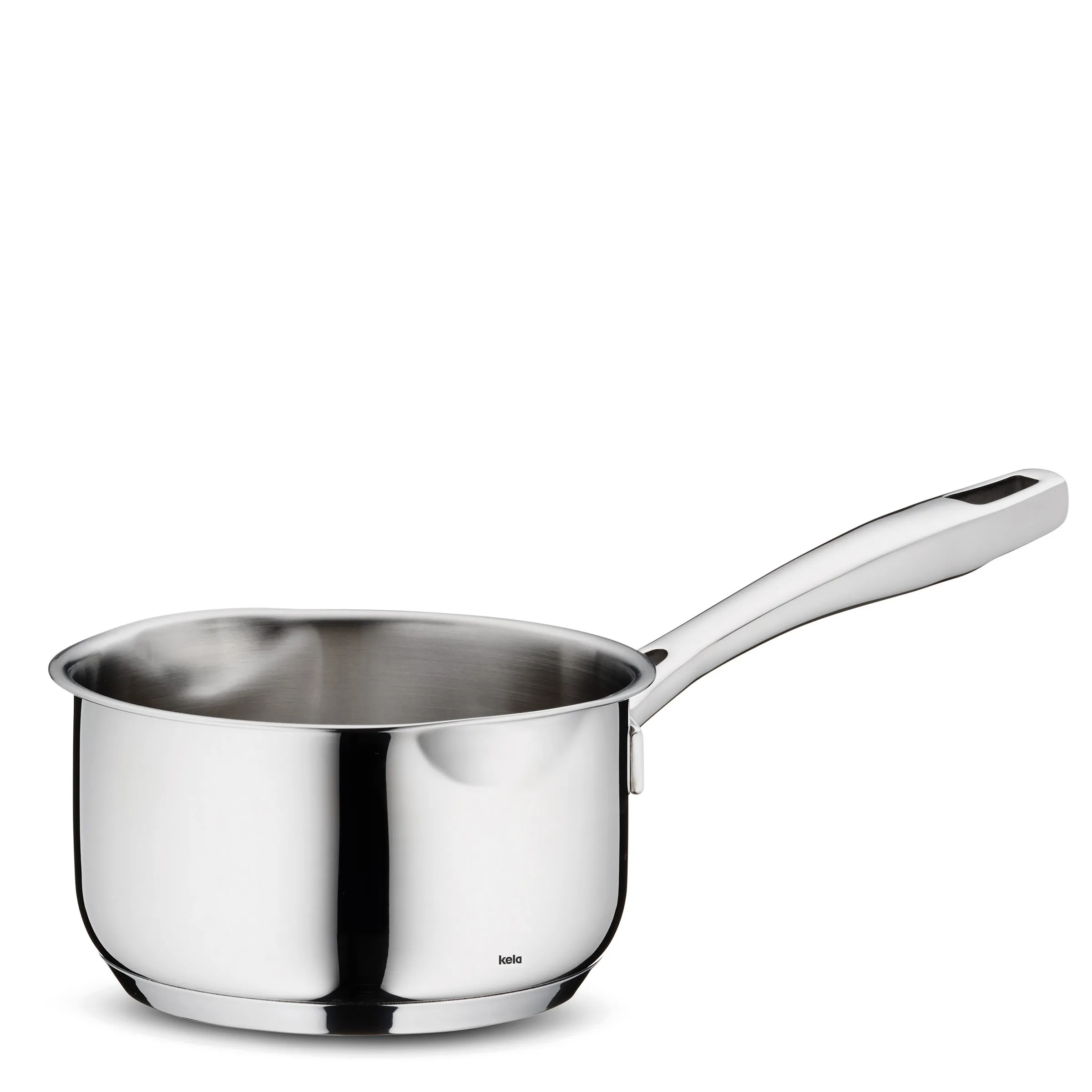 Edelstahl Kochtopf mit Griff - hochwertiges Kochgeschirr Edelstahl-Kochtopf mit Deckel und ergonomischem Griff, glänzende Oberfläche, modernes Design